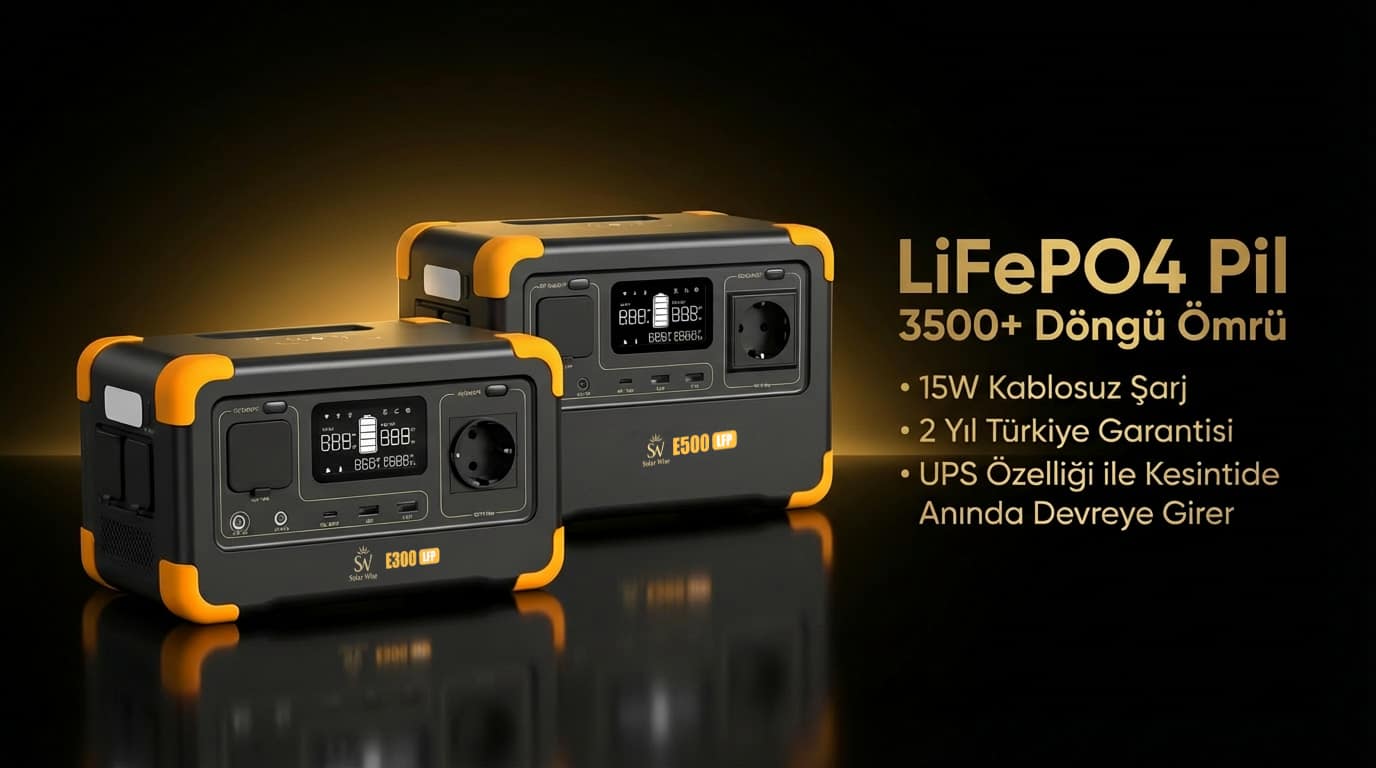 Solar Wise E300 LFP ve E500 LFP taşınabilir güç istasyonları