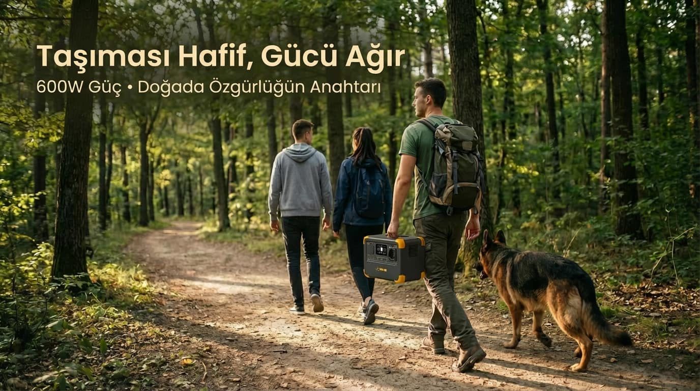 Solar Wise E300LFP taşınabilir güç istasyonu kamp ve dış mekân kullanımı